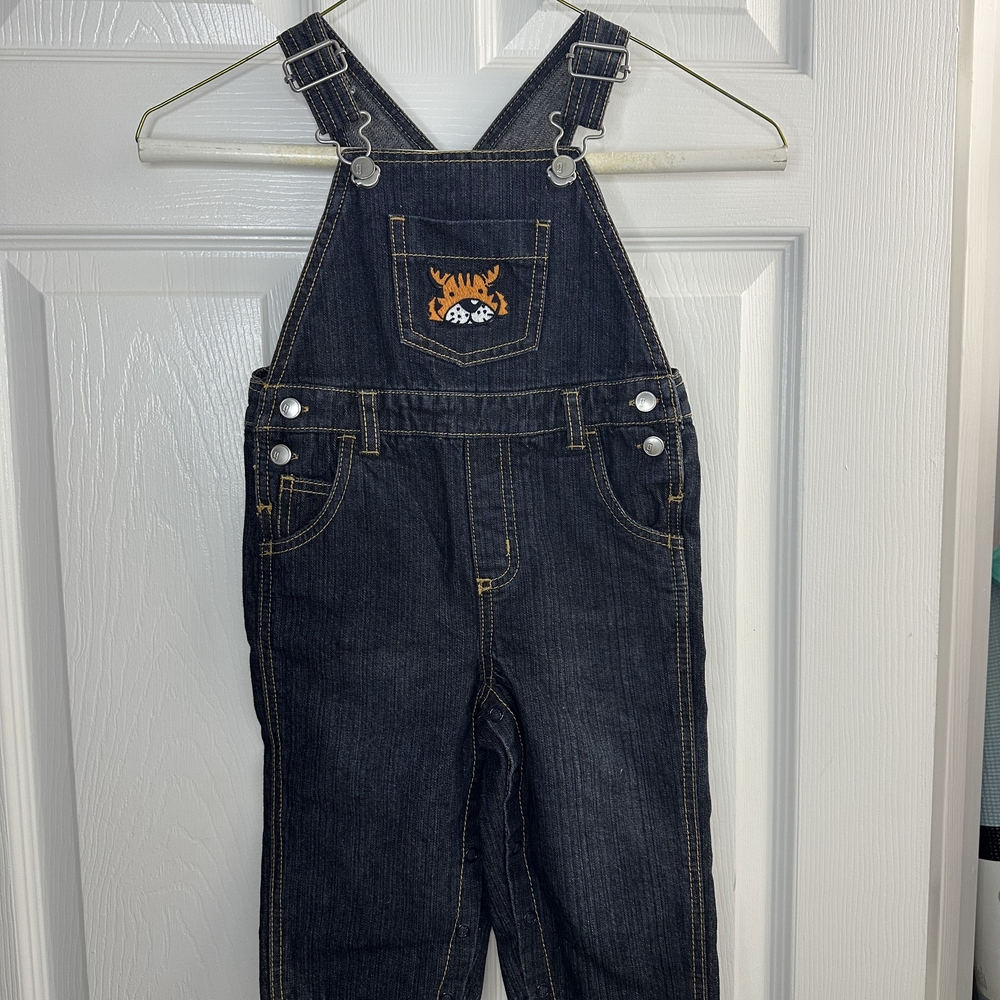 Y2K Gymboree Denim Overalls with Embroidered Pocket